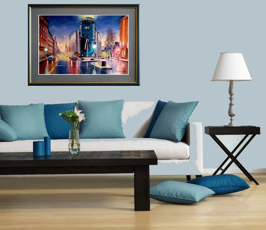 Urban landscape in the city N | valeryartist.com